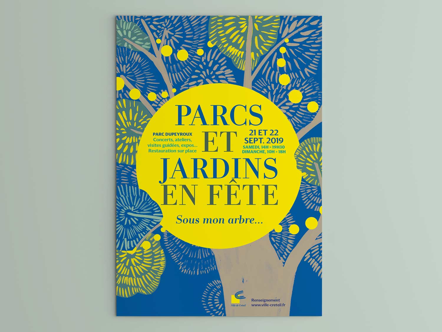 Affiche parcs et jardins en fête 2019