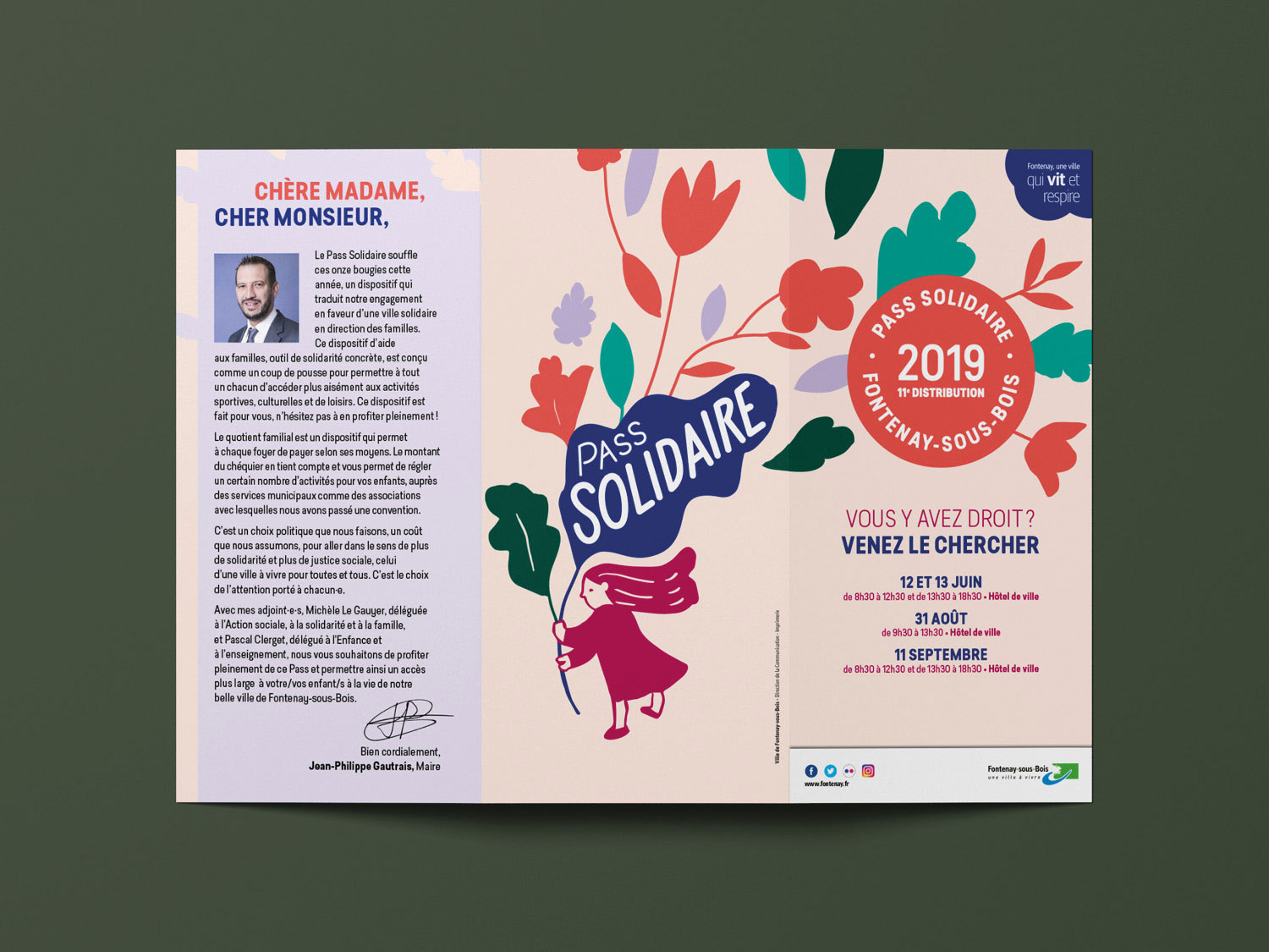 Pass solidaire 2019, dépliant