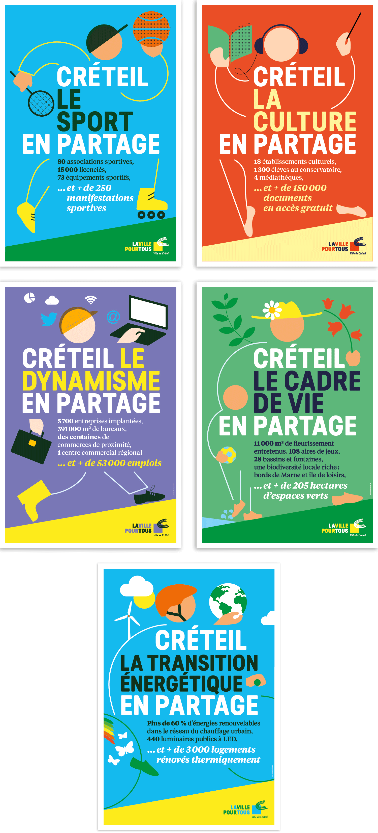 Campagne de promotion de la ville de Créteil